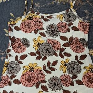 LuLaRoe Leaf Patterned Top